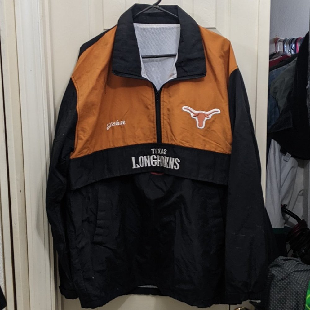 Texas Longhorn windbreaker 1/4 Zip medium